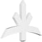 Ekena Millwork Alberta Architectural Grade PVC Gable Bracket, 36"W x 22 1/2"H x 2"D x 4"F, 15/12 Pitch GBP036X23X0204ALB00 - alternate 1